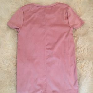 Forever 21 Dresses - Pink Faux Suede Tee Dress Forever 21 Dresses - Pink Faux Suede Tee Dress